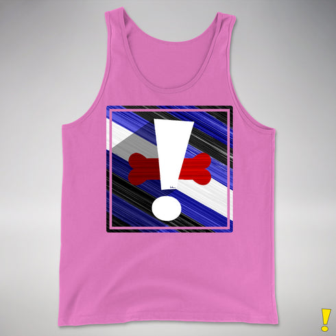 Puppy Pride Flag Exclamation Point Premium Tank Top
